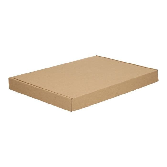 Brievenbusdoos A4 bruin 299X213X28mm + bovenklep