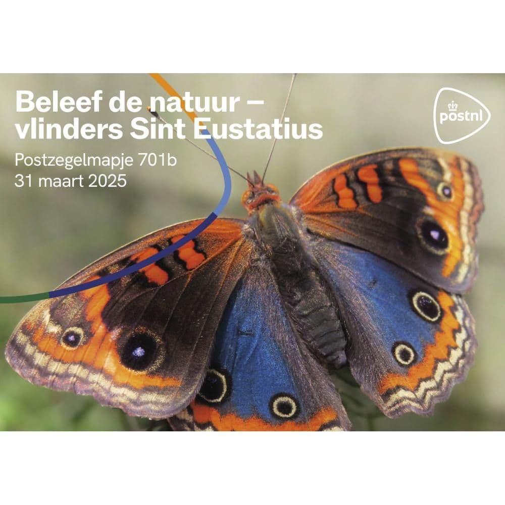 Beleef de natuur - vlinders Sint Eustatius (postzegelmapje nr. 701b)