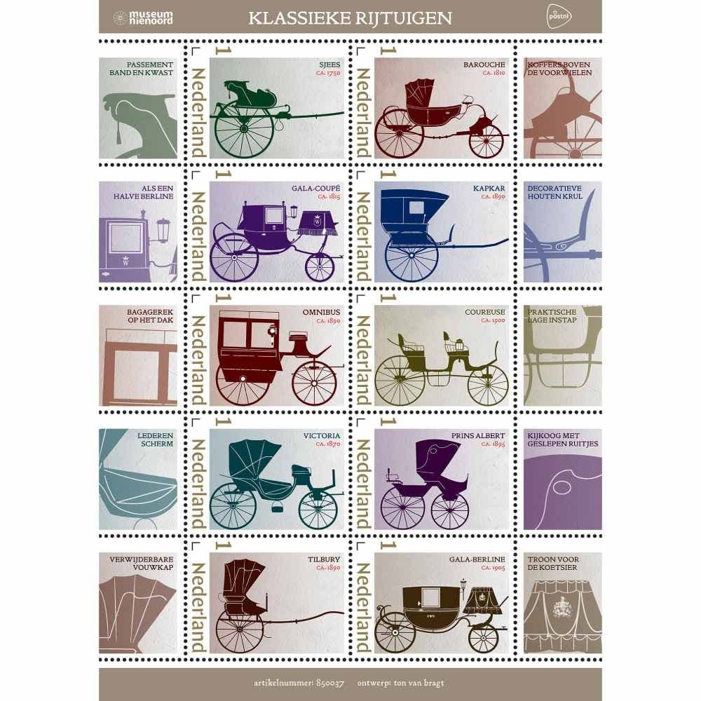 Klassieke rijtuigen (postzegelvel)