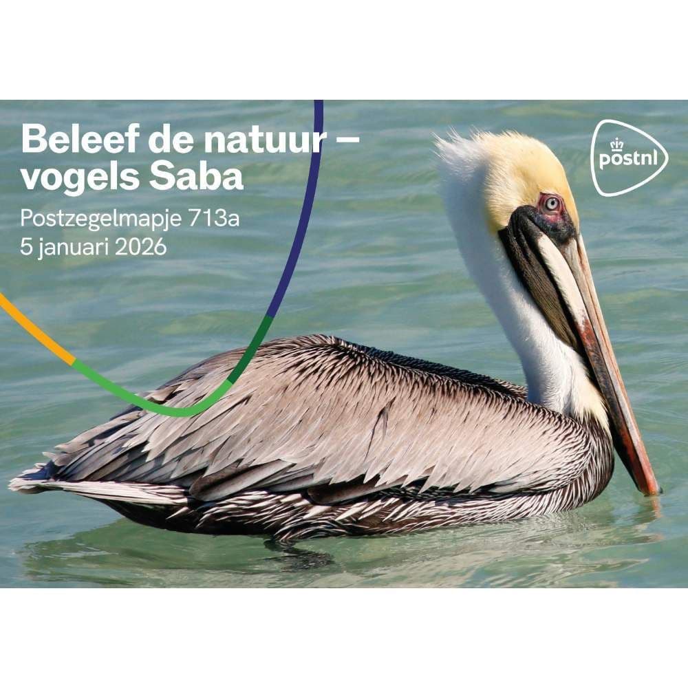 Beleef de natuur - vogels Saba (postzegelmapje nr. 713a)