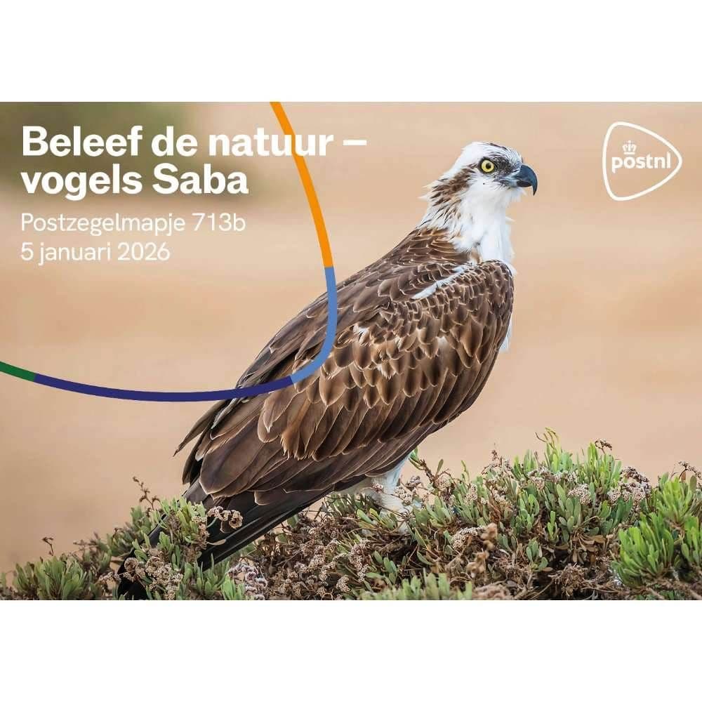 Beleef de natuur - vogels Saba (postzegelmapje nr. 713b)