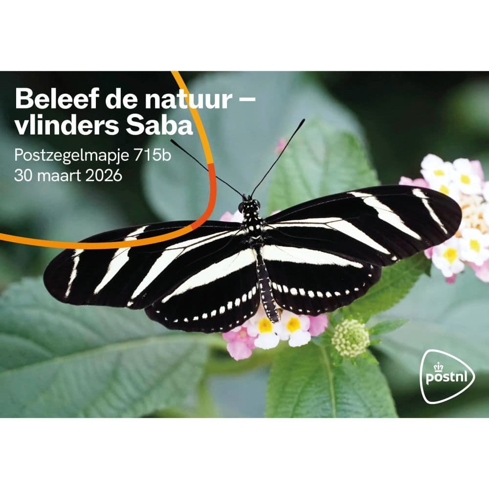Beleef de natuur – vlinders Saba (postzegelmapje nr. 715b)