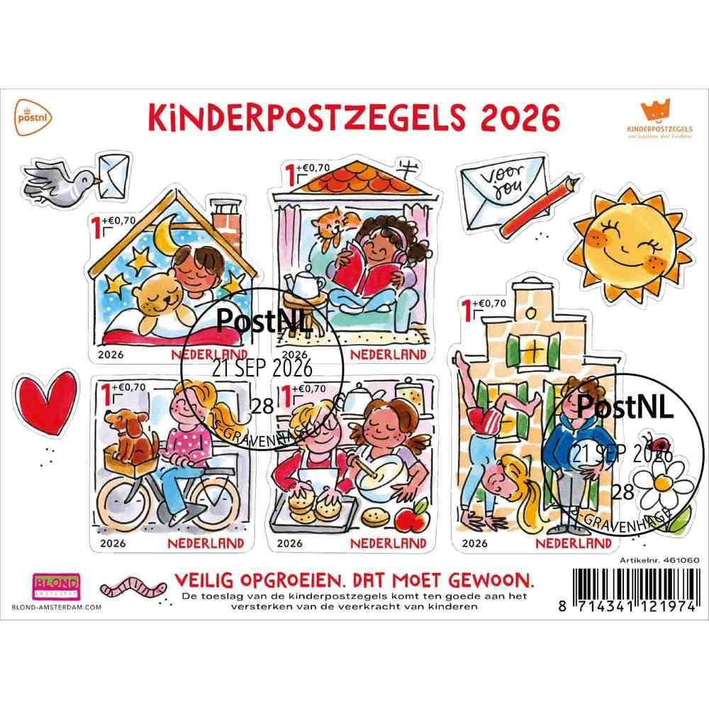 Kinderpostzegels 2026 (gestempelde postzegels)