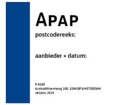 Bakkenkarkaarten postbuspost Amsterdam (50st)