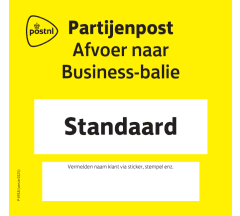 Bakkenwagenkaart Partijenpost standaard