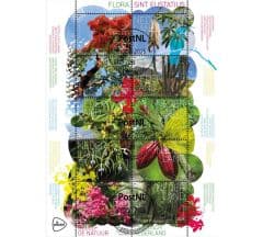 Beleef de natuur - flora Sint Eustatius (gestempeld postzegelvel)