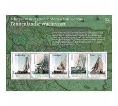 Scheepvaart in de zeventiende en achttiende eeuw Binnenlandse vrachtvaart (postzegelvel)
