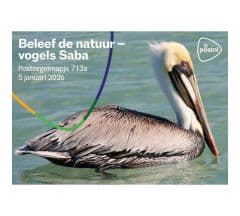 Beleef de natuur - vogels Saba (postzegelmapje nr. 713a)