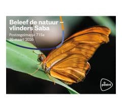 Beleef de natuur - vlinders Saba (postzegelmapje nr. 715a)