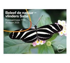 Beleef de natuur – vlinders Saba (postzegelmapje nr. 715b)